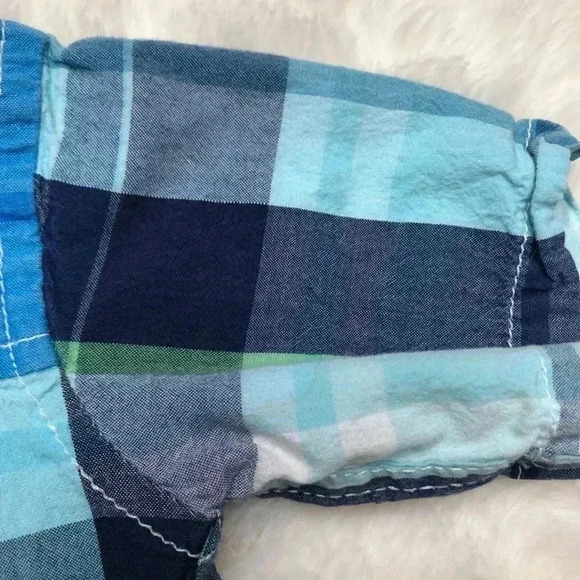 Izod Blue Plaid Button Up  Shirt Size 3T - Picture 13 of 16
